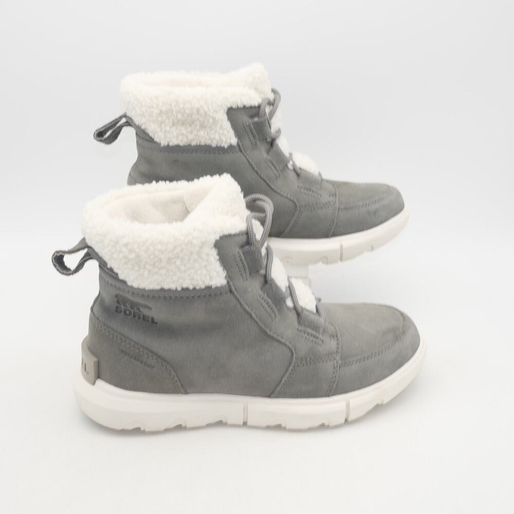 NEW Sorel Women's 5.5 Explorer II Carnival Cozy WP Insulated Boots Quarry Gray - Picture 6 of 9